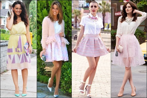 Pastel Fashion Cocktail Attire