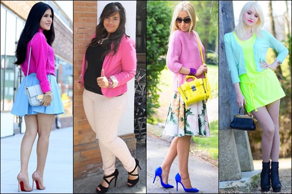 Pastel with Bright Colors Fashion Look