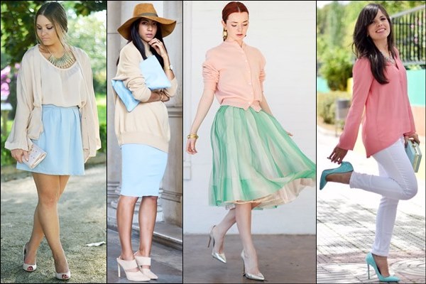 pastel color casual wear