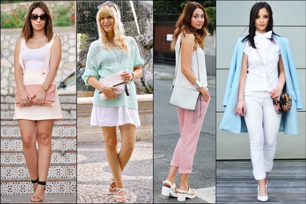 pastel color casual wear