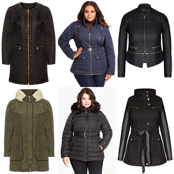 Plus Size 2014 Quilted Coat and Jacket