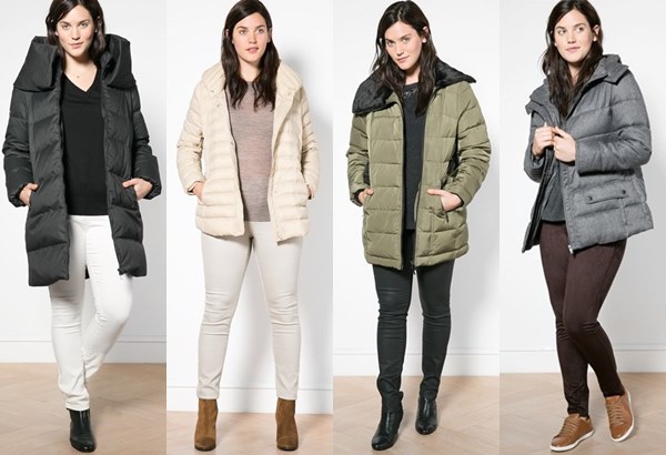 Plus Size 2014 Quilted Coat by Mango