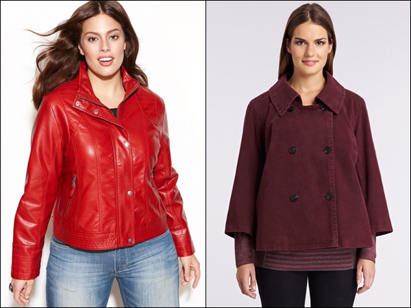 Plus Size Coats made of Leather and Suede