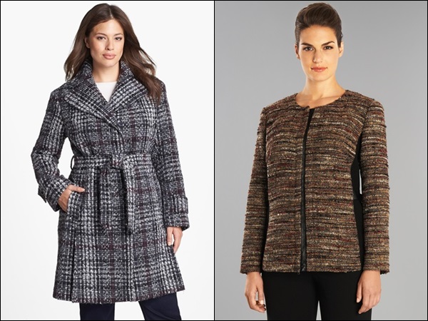 Plus Size Coats made of Tweed