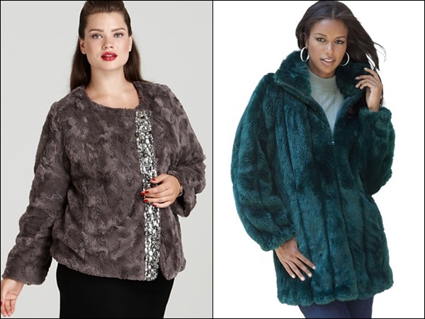 Plus Size Coats made of Fur