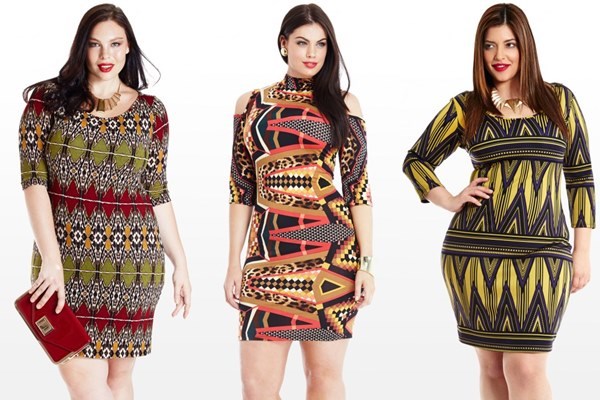 Plus Size Bodycon Dresses with Vibrant Prints