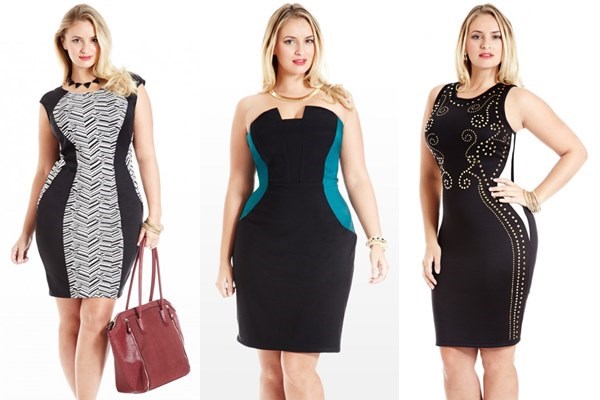 Plus Size Fall Winter 2013 Trend Optical Illusion Dresses