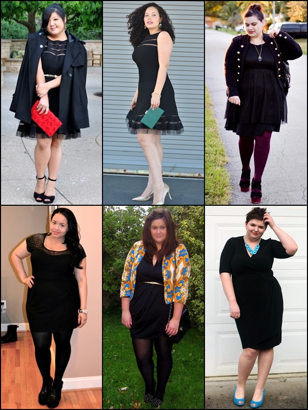 Little Black Dress Fashion Look for Plus Size Women