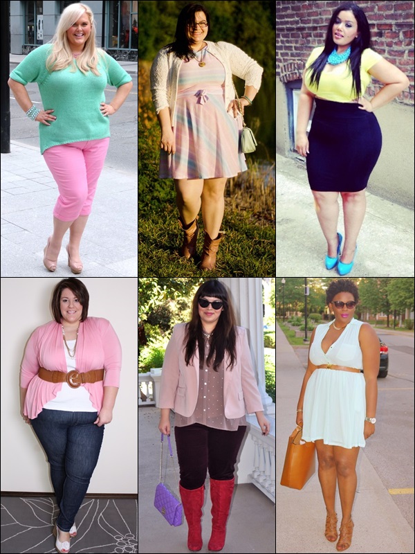 plus size bloggers pastel clothing