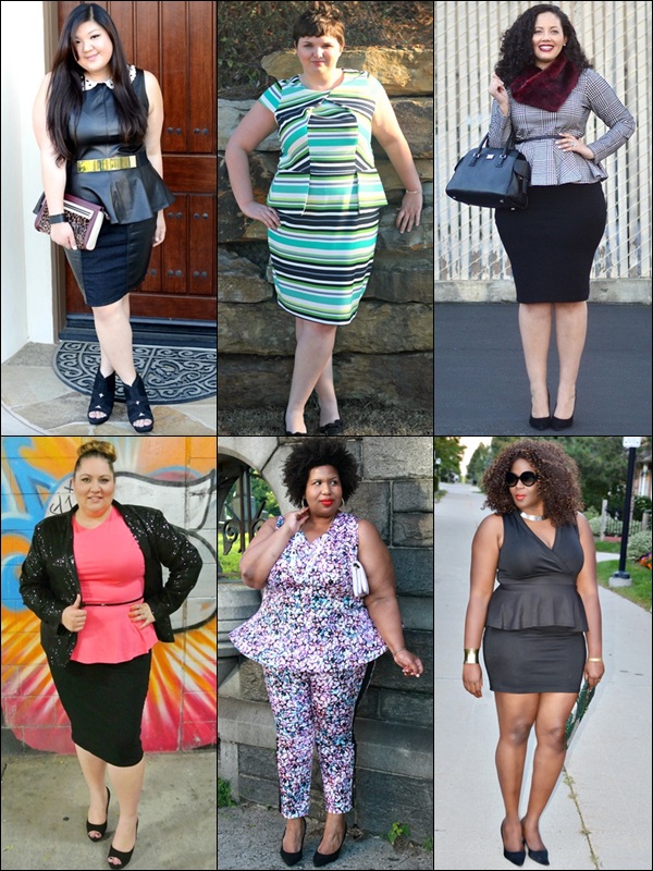 Peplum Dress Fashion Look Plus Size Bloggers