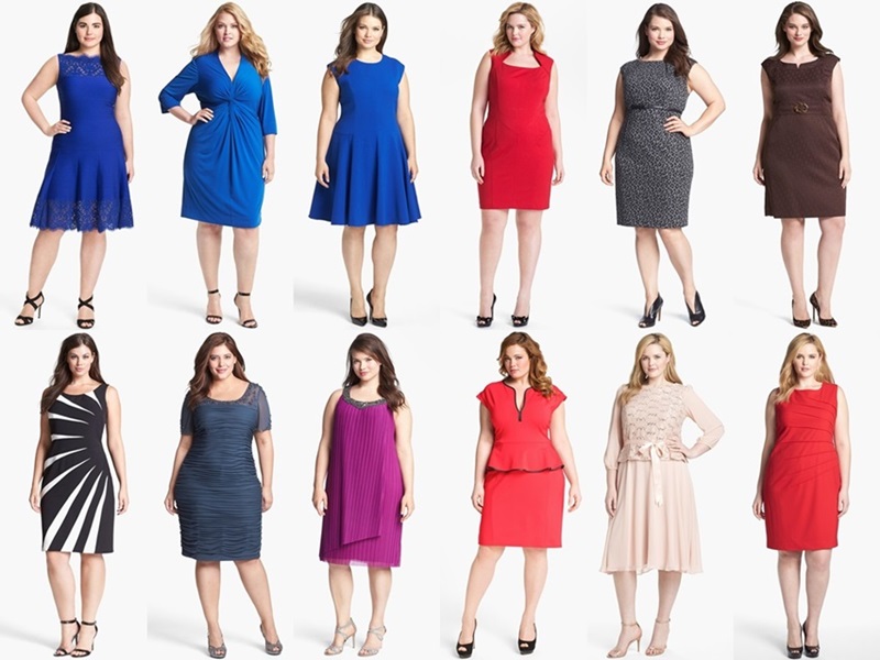 semi-formal plus size wedding guest dresses