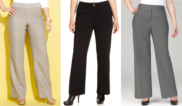 plus size fit and flare pants