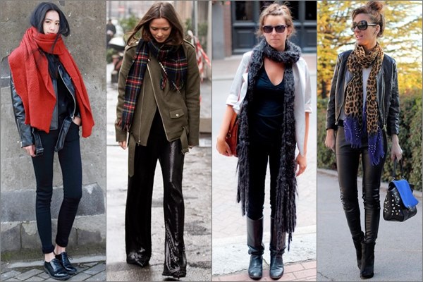 Rocky Chick Fashion Looks with Scarves