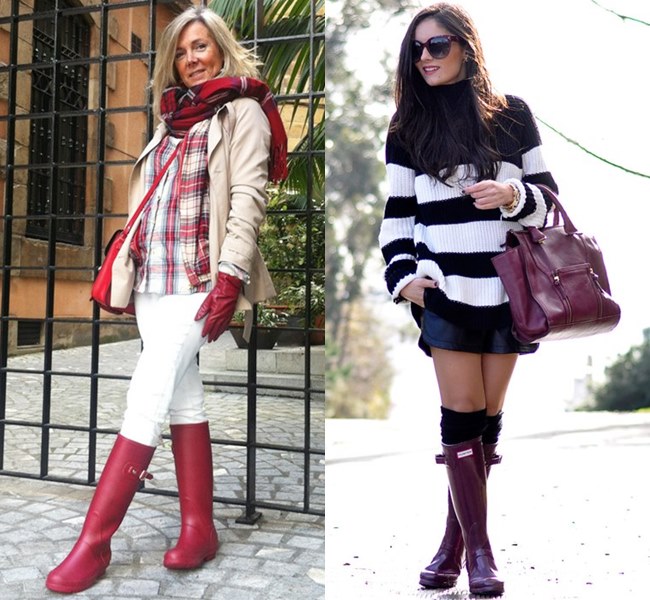 rain boots outfit ideas