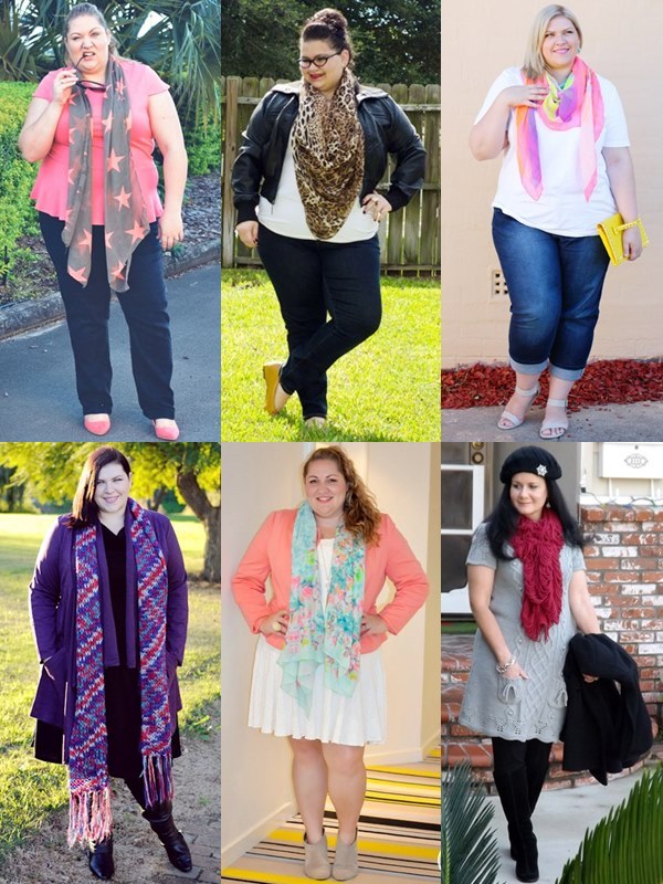 Scarves Fashion Look for Plus Size Women