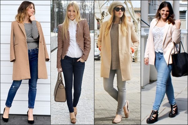 Skinny Jeans with Neutral Shades like Cream and Beige