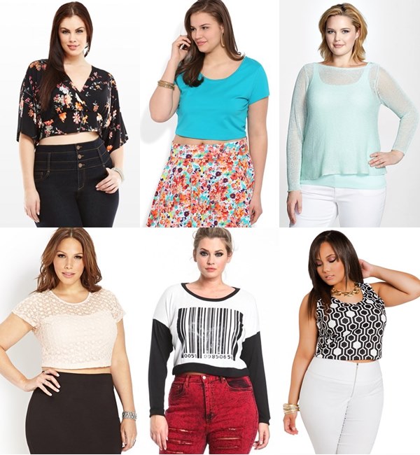 Spring Summer 2014 Crop Top Plus Size Fashion Trends

