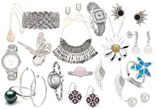 Silver and Pearl Jewelries