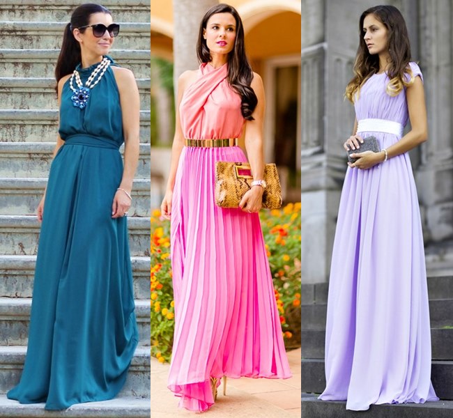 Wedding Guest Pleated Maxi Dress Ideas