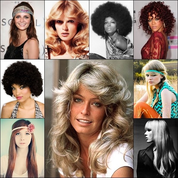 70s Hippie Hair Tutorial - YouTube