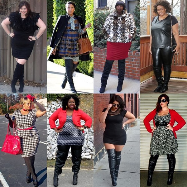 plus size boots thigh high