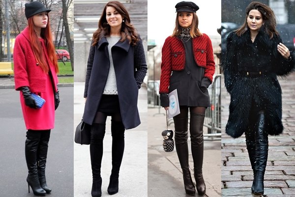 Boots with Layers and Outerwear