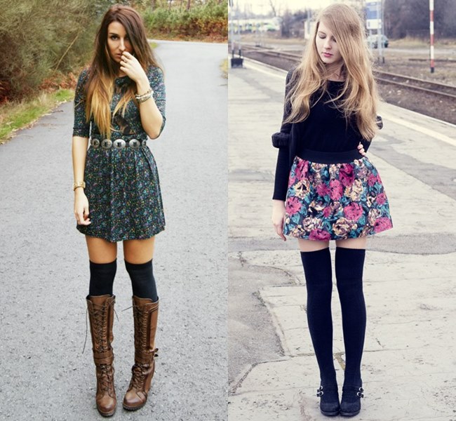 Knee High Socks Fashion Street Styles

