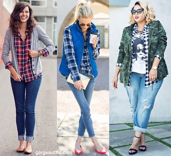 Add more Layer or Outerwear Over Your Plaid Shirt