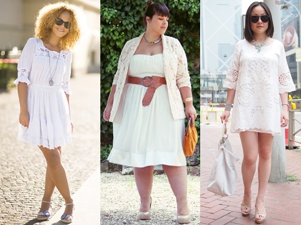 White on White Fashion with Dress