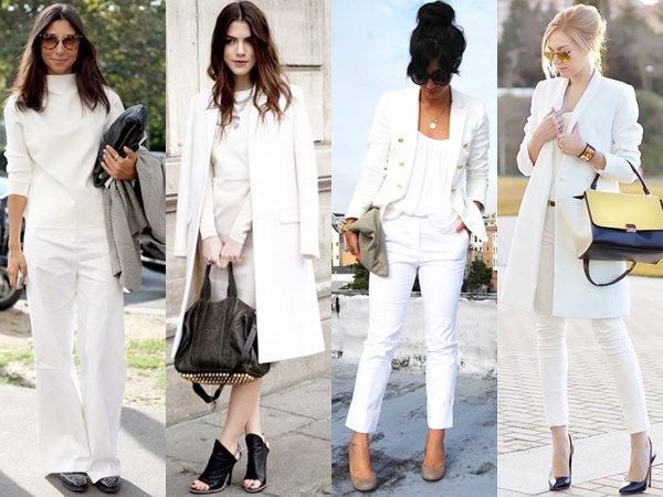 White on White Formal Office Fashion Looks