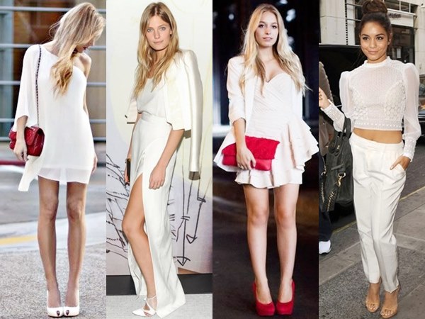 White on White Fashion Looks for Night Out and Cocktail