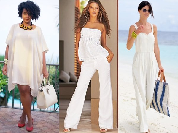 Spring Summer All White Fashion Looks