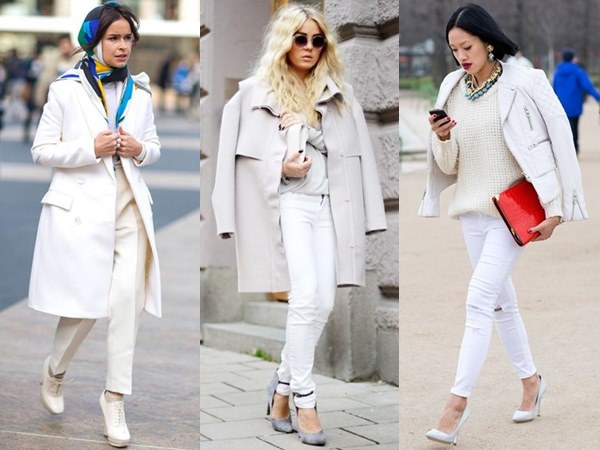 Fall Winter All White Fashion Looks