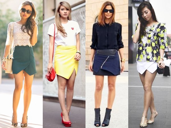 Wrap Mini Skirts are also great for petite figure