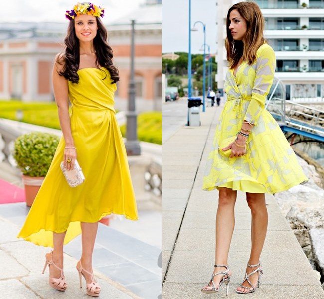 Wedding Dress Ideas in Bright Refreshing Yellow