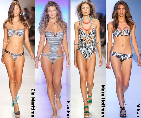 Black White Swimwear 2015 Trends