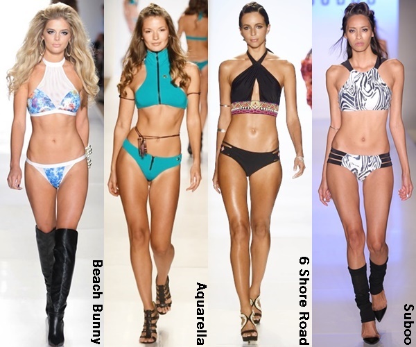 Crop Top Swimwear 2015 Trends