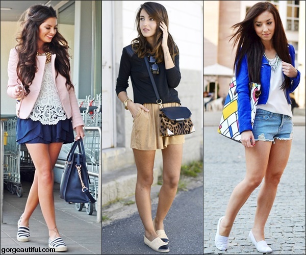 Espadrilles with Shorts Polished Look