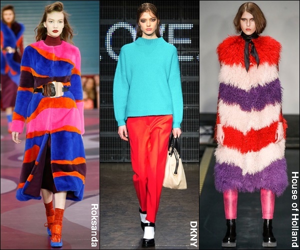 Fall Winter 2015 Fashion Trend Bold Colors