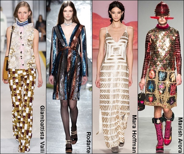 Fall Winter 2015 Fashion Trend Metallic