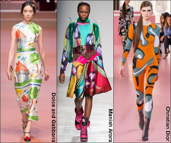 Fall Winter 2015 Fashion Trend Vibrant Prints