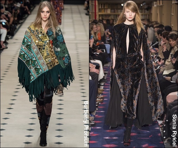 Fall Winter 2016 Fashion Trend Capes and Ponchos