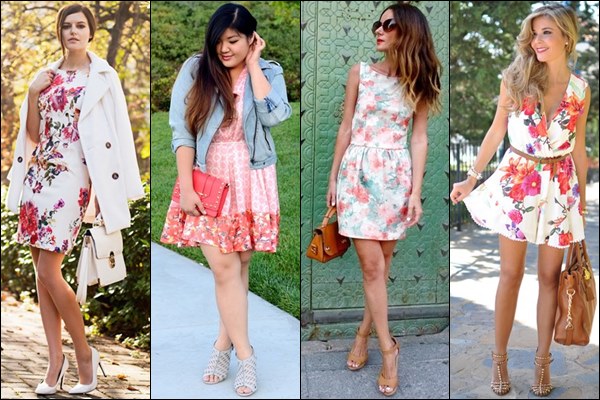 Floral Print Dresses for Valentine Day