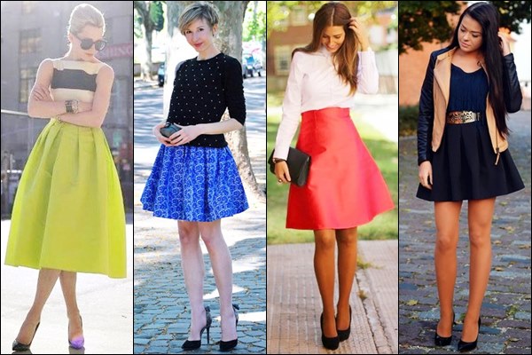 Full Skirt Street Style for Valentine Day