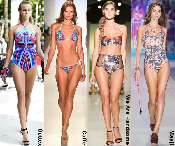 Heavy Print Swimwear 2015 Trends