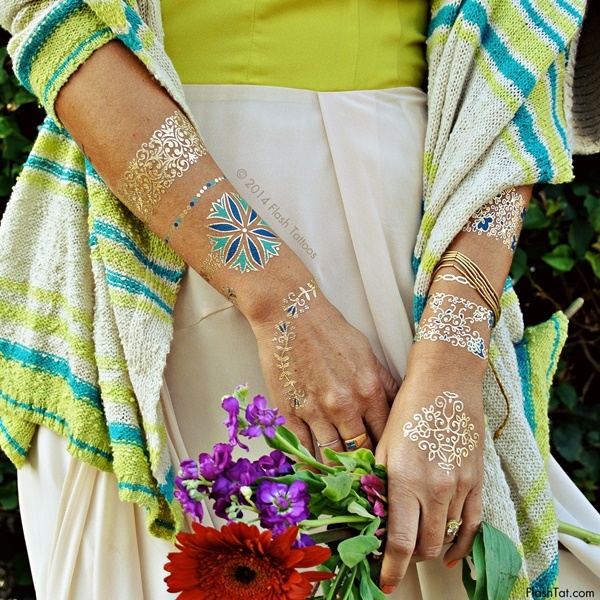 Jewelry Inspired Flash Tattoos