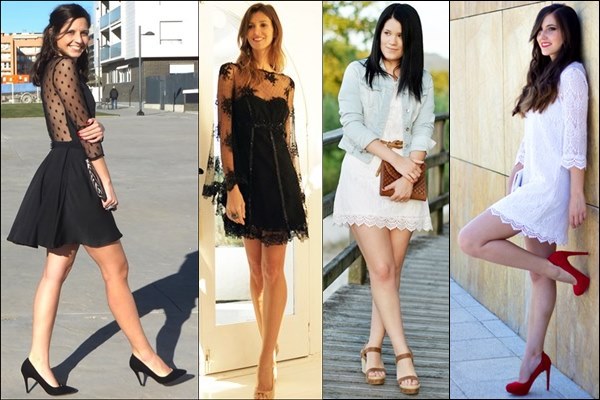 Lace Dress Street Fashion Style