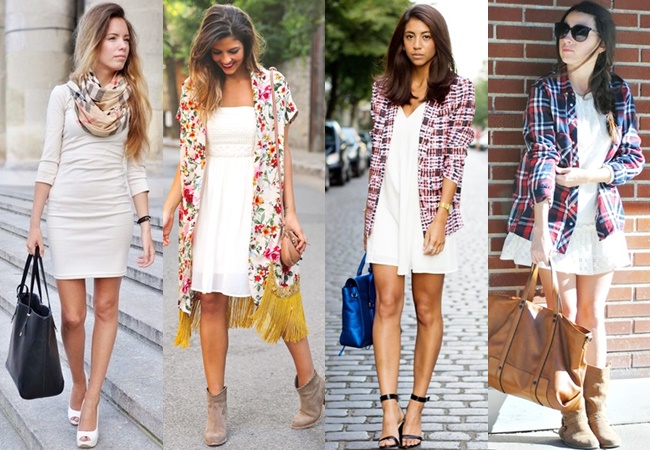White Dress with Prints