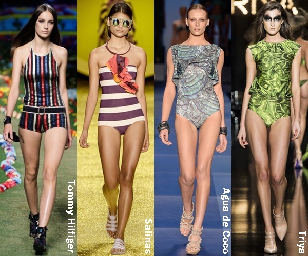 Minimalistic One Piece Swimsuit 2015 Trend