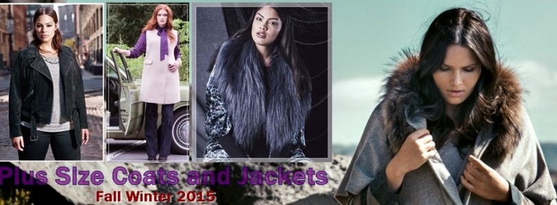 Plus Size Fall Winter 2015 Coats and Jackets from Various Stores